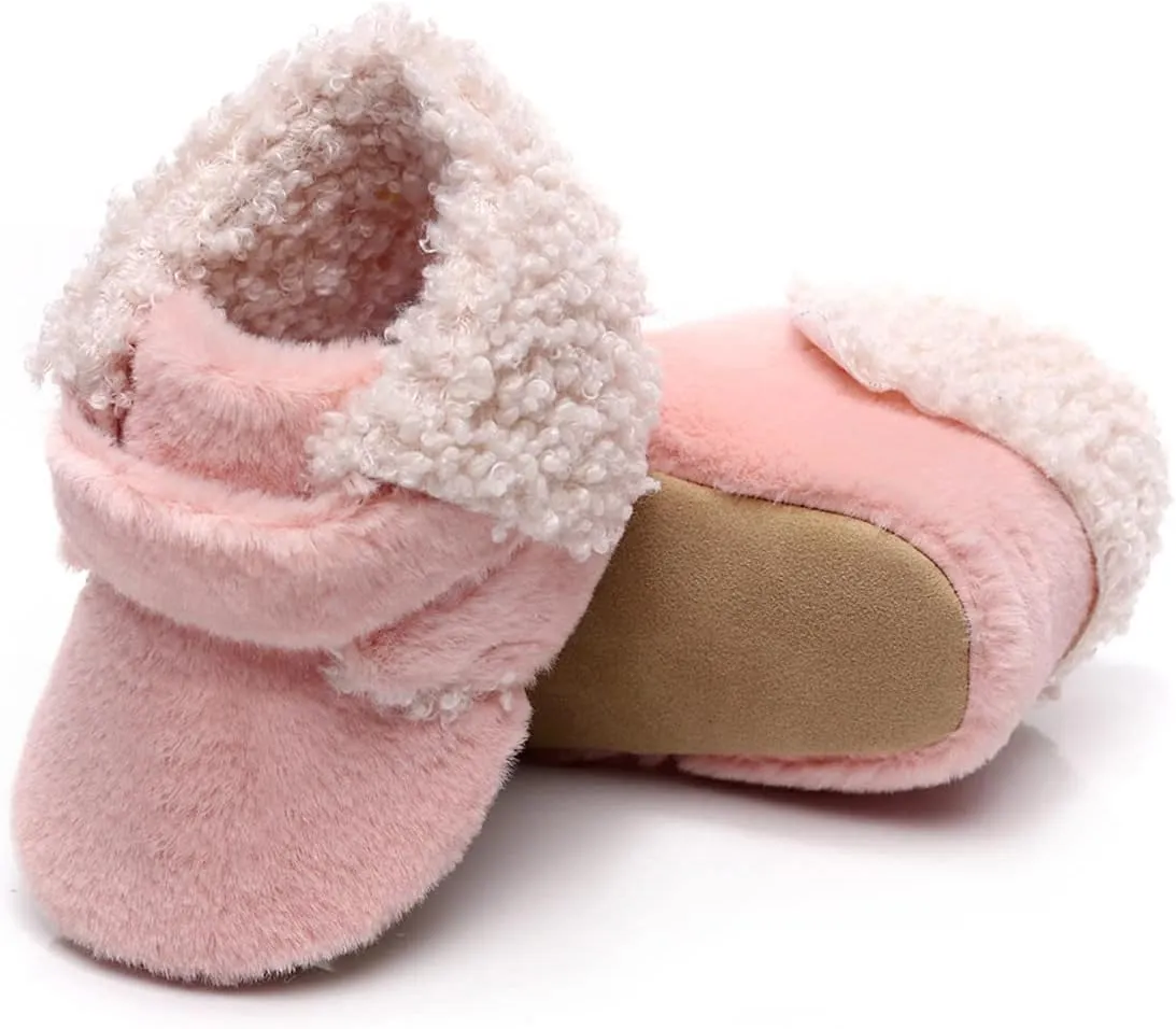 Walking Shoes Soft Girls Boys First Infant Warm Plush Cotton Boots Baby Snow Shoes Baby Shoes Soft Sole Sneakers