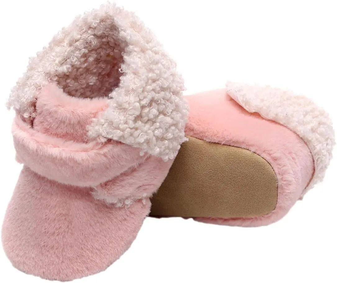 Walking Shoes Soft Girls Boys First Infant Warm Plush Cotton Boots Baby Snow Shoes Baby Shoes Soft Sole Sneakers