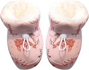 Warm Furry Baby Boots 2024 Newborn Warm Cozy Fleece Booties Winter Snow Anti Slip Soft Sole Infant Cute Shoes