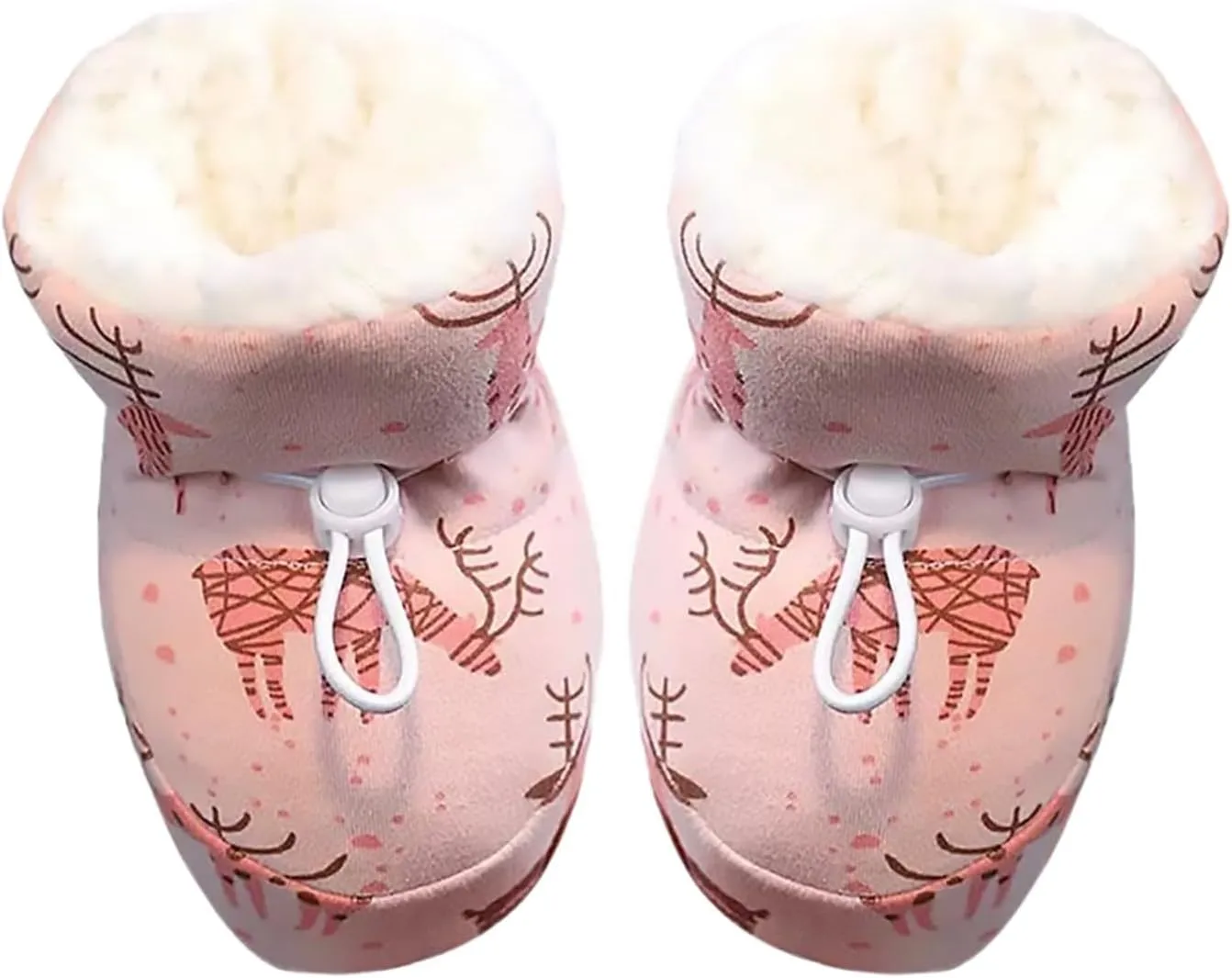 Warm Furry Baby Boots 2024 Newborn Warm Cozy Fleece Booties Winter Snow Anti Slip Soft Sole Infant Cute Shoes