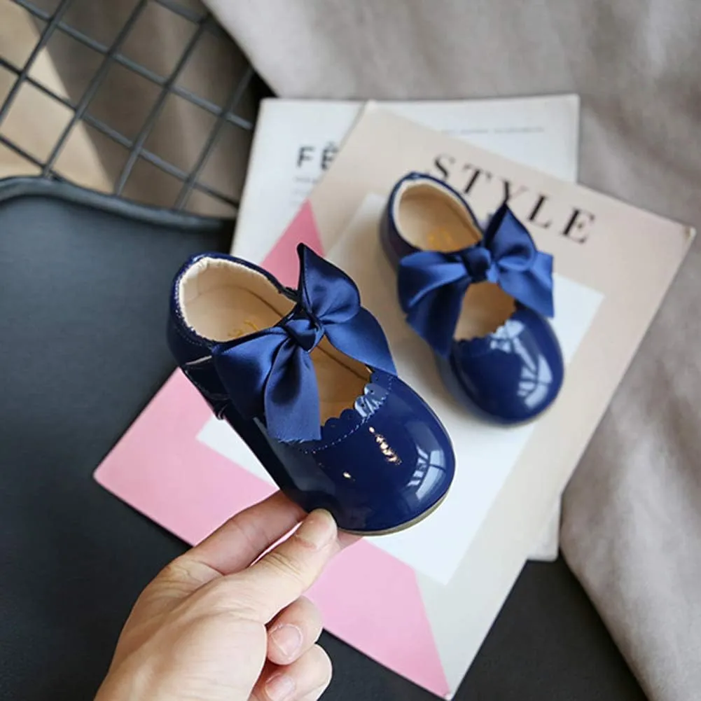 YIBLBOX Girl's Shoes Ballet Flats Ballerina Mary Jane Princess Wedding Dress Shoes with Bow for Daily