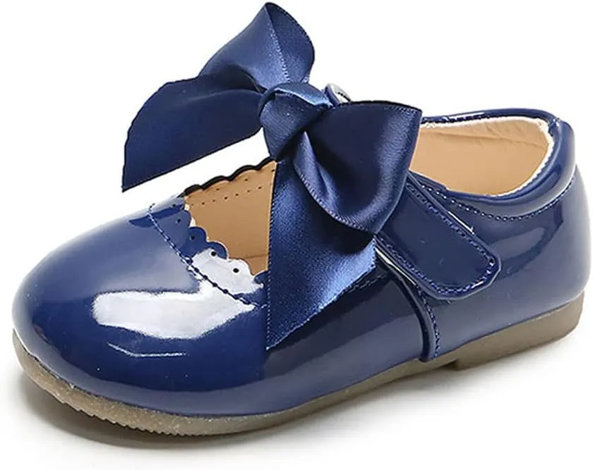 YIBLBOX Girl's Shoes Ballet Flats Ballerina Mary Jane Princess Wedding Dress Shoes with Bow for Daily